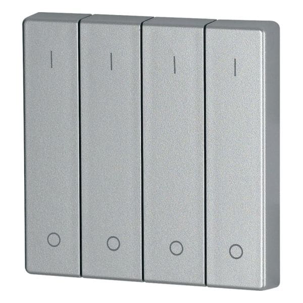 EATON - Wippe 4-fach, silber glänzend, 1/0