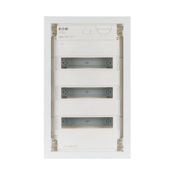 EATON - Unterputz-Kleinverteiler, 3-reihig, Stahlblechtür flach