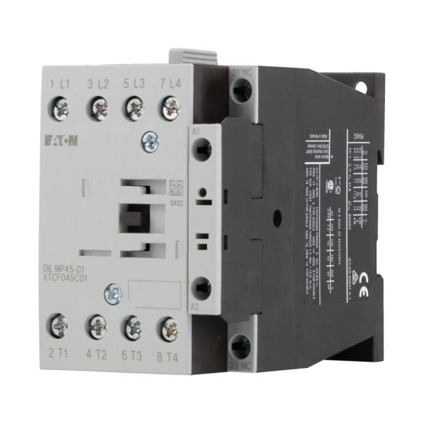 EATON - Leistungsschütz, 4-polig, 45 A, 1 Ö, 110 V 50 Hz, 120 V 60 Hz, Wechselstrombetätigung