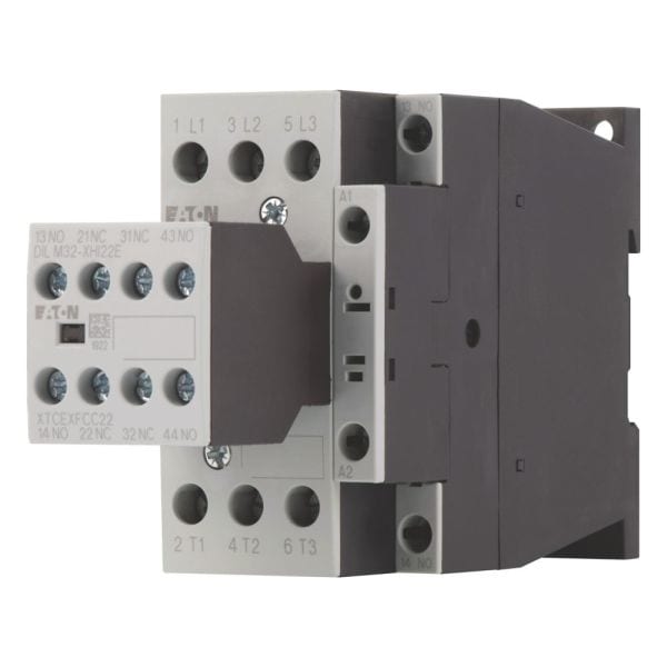 EATON - Leistungsschütz, 380 V 400 V 15 kW, 2 S, 2 Ö, 230 V 50 Hz, 240 V 60 Hz, Wechselstrombetätigung, Schraubklemmen