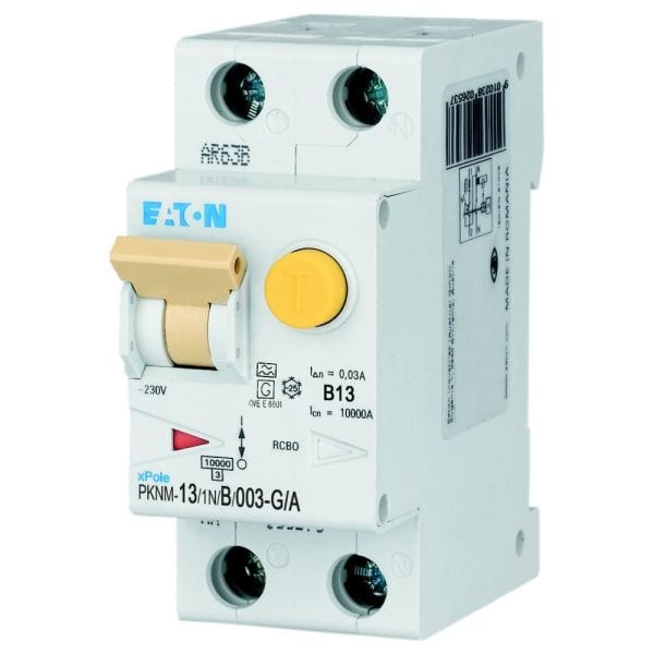 EATON - FI/LS-Kombischalter, 13 A, 30 mA, B-LS-Char, 1N-polig, FI-Char: G/A
