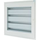 EATON - Unterputz/Hohlwand Flachverteiler mit Sichtfenster komplett, weiß, 33TE pro Reihe, 4 Reihen, Einbautiefe 100mm