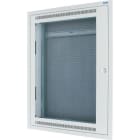 EATON - Unterputz/Hohlwand Multimediaverteiler mit Sichtfenster komplett, weiß, 3-reihige Ausführung mit Montageplatte, Einbautiefe 100mm