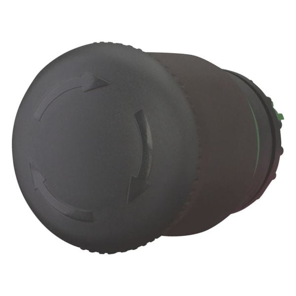 EATON - HALT-/STOPP-Taste, RMQ-Titan, Pilzform, 38 mm, unbeleuchtet, Drehentriegelung, schwarz, grün, RAL 9005