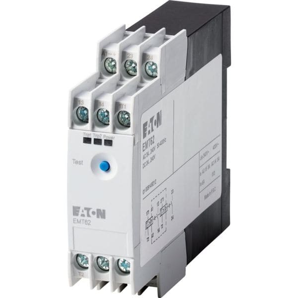 EATON - Thermistor-Maschinenschutzrelais, 2 Schließer, 24 - 240 V 50 - 400 Hz, 24 - 240 V DC, ohne Wiedereinschaltsperre, mit 2 Fühlerkreisen