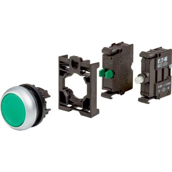 EATON - Leuchtdrucktaste, RMQ-Titan, flach, tastend, grün