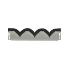EATON - Boden-/Dachabdeckstreifen 105mm lang, 75mm blind + 30mm Schaumdichtung mit Zacken, IP20, für Feldbreite 1200mm