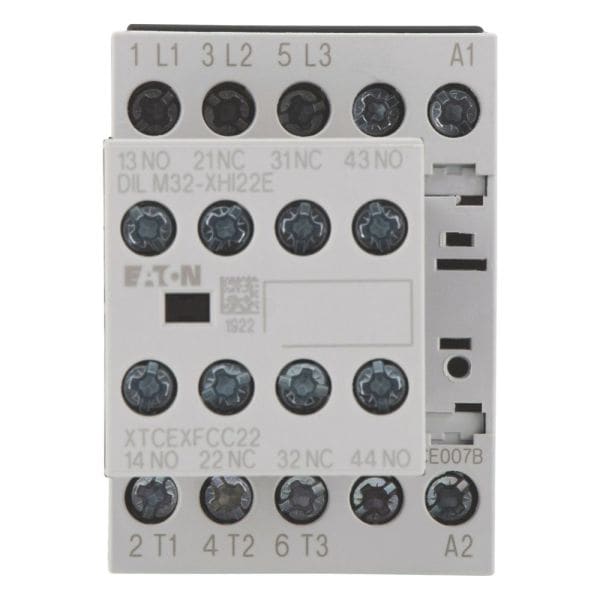 EATON - Leistungsschütz, 380 V 400 V 3 kW, 2 S, 2 Ö, 230 V 50 Hz, 240 V 60 Hz, Wechselstrombetätigung, Schraubklemmen