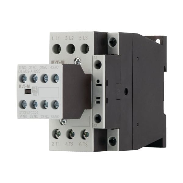 EATON - Leistungsschütz, 380 V 400 V 7,5 kW, 2 S, 2 Ö, 230 V 50 Hz, 240 V 60 Hz, Wechselstrombetätigung, Schraubklemmen
