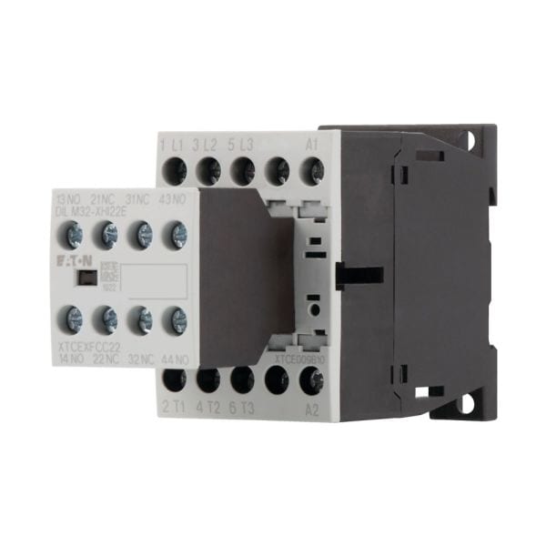 EATON - Leistungsschütz, 380 V 400 V 4 kW, 2 S, 2 Ö, 24 V DC, Gleichstrombetätigung, Schraubklemmen