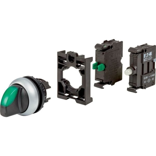 EATON - Leuchtwahltaste, RMQ-Titan, rastend, 2 Stellungen, 1 S, grün