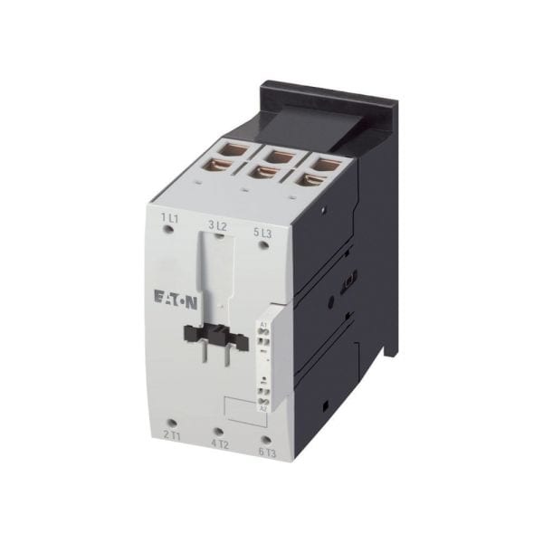 EATON - Leistungsschütz, 3-polig, 380 V 400 V 55 kW, RDC 24: 24 - 27 V DC, Gleichstrombetätigung, Federzugklemmen