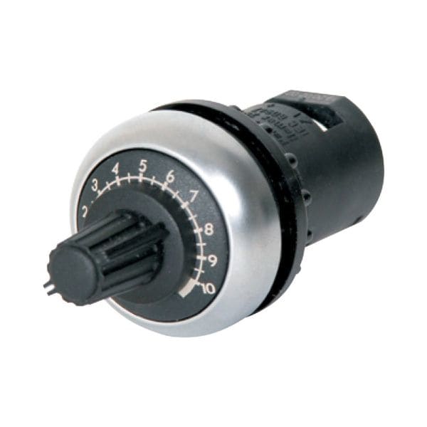 EATON - Potentiometer, klassisch, M22, 22.5 mm, P 0.5 W, Frontring Titan