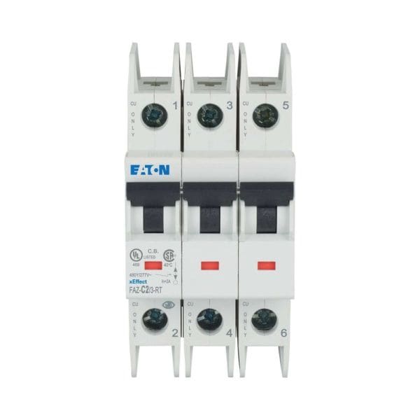 EATON - Leitungsschutzschalter, 2 A, 3p, Charakteristik: C
