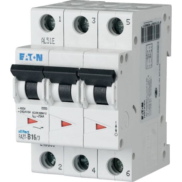 EATON - Leitungsschutzschalter, 6 A, 3p, Charakteristik: C