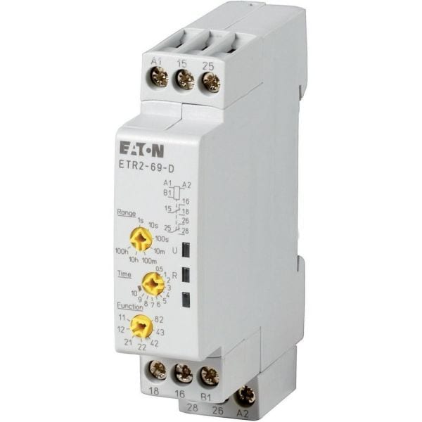 EATON - Zeitrelais, 2 W, 0,05 s - 100 h, Multifunktion, 12 - 240 V AC 50/60 Hz, 12 - 240 V DC