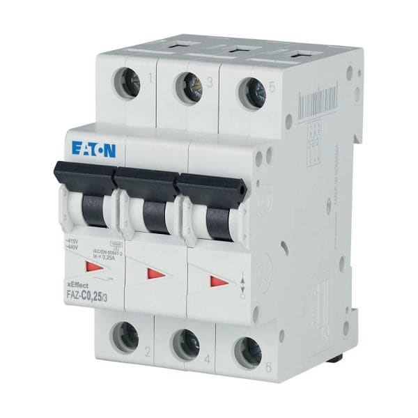 EATON - Leitungsschutzschalter, 0,25 A, 3p, Charakteristik: C