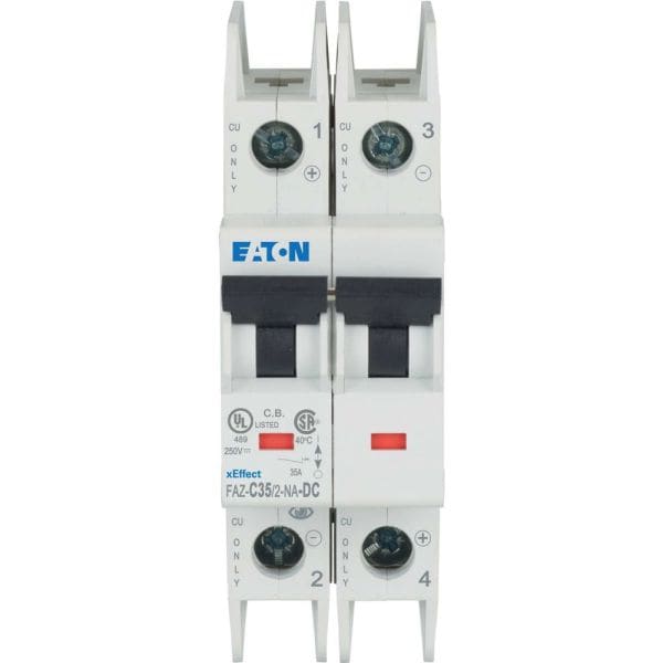 EATON - Leitungsschutzschalter, 35 A, 2p, Charakteristik: C, DC