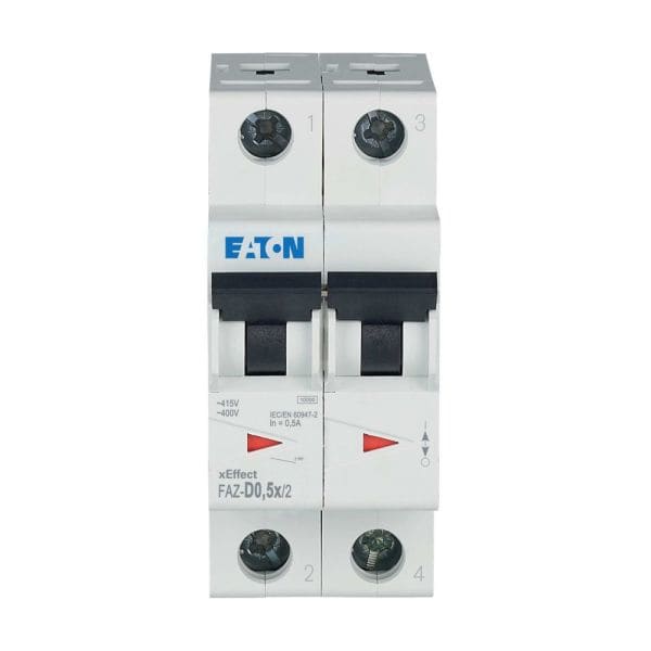 EATON - Leitungsschutzschalter, 0,5 A, 2p, Charakteristik: D