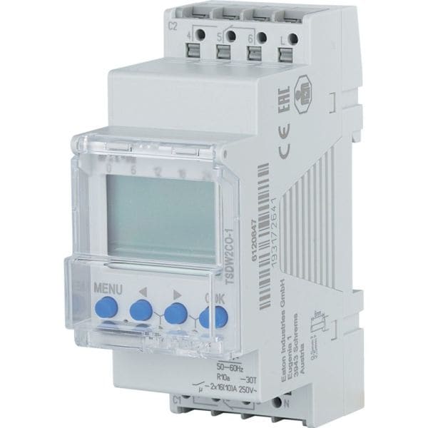 EATON - Zeitschaltuhr digital, 2 Wechselkontakte