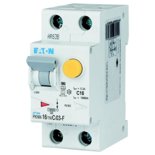 EATON - RCBO C 16 A 1 + N 300 mA Empfindlichkeit F