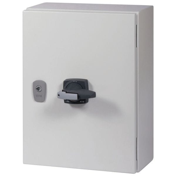 EATON - Hauptschalter 4P, Aufbau, Bügelschloss
