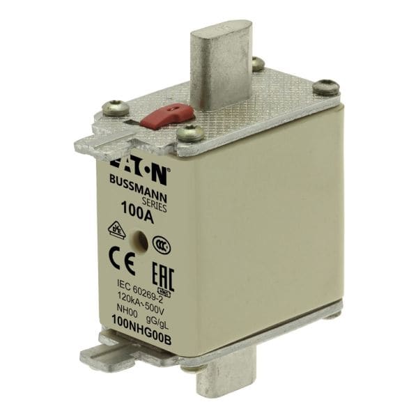 EATON - Sicherungsverbindung, Niederspannung, 100 A, AC 500 V, NH00, gL/gG, IEC, Doppelkennmelder
