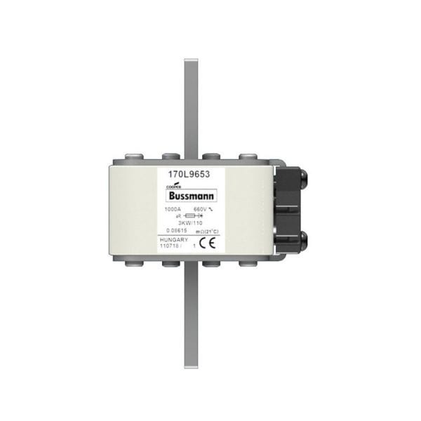 EATON - Sicherungseinsatz, superflink, 1000 A, AC 1000 V, size 3, 74 x 92 x 141 mm, aR, DIN, IEC, Kennmelder Typ K