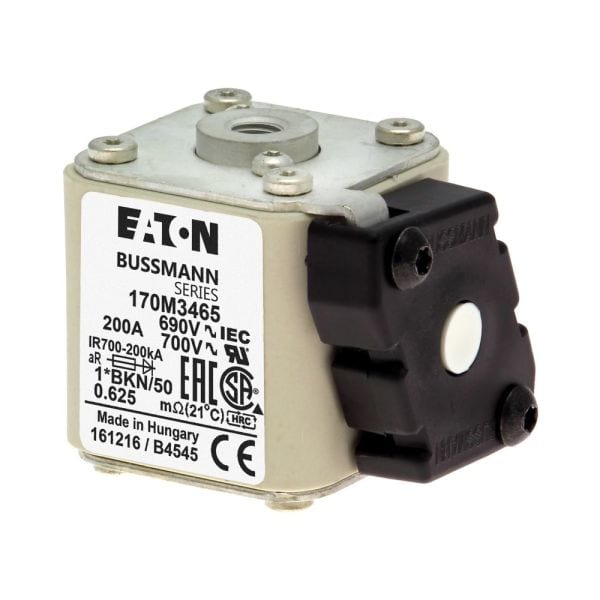 EATON - Sicherungseinsatz, superflink, 200 A, AC 690 V, 200 kA, compact size 1, aR, IEC, UL, Kennmelder Typ K