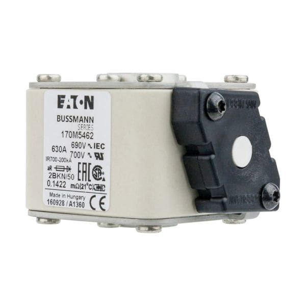 EATON - Sicherungseinsatz, superflink, 630 A, AC 690 V, 200 kA, size 2, aR, IEC, UL, Kennmelder Typ K