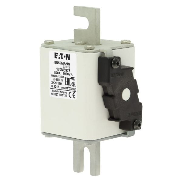 EATON - Sicherungseinsatz, superflink, 800 A, AC 1000 V, 150 kA, DIN 2, 59 x 77 x 138 mm, aR, DIN, IEC, Kennmelder Typ K