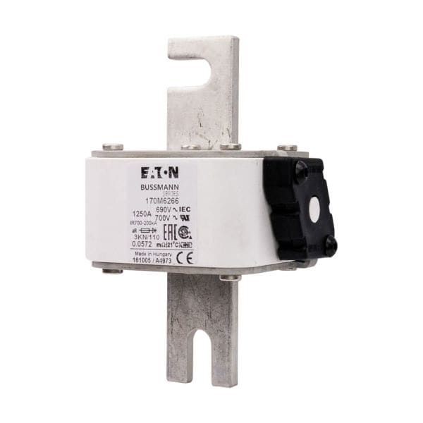 EATON - Sicherungseinsatz, superflink, 1250 A, AC 690 V, 200 kA, DIN 3, 76 x 92 x 139 mm, aR, DIN, IEC, Kennmelder Typ K