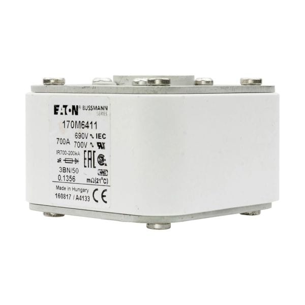 EATON - Sicherungseinsatz, superflink, 700 A, AC 690 V, 200 kA, size 3, aR, IEC, UL, einfacher Kennmelder