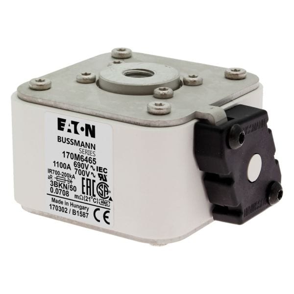 EATON - Sicherungseinsatz, superflink, 1100 A, AC 690 V, 200 kA, size 3, aR, IEC, UL, Kennmelder Typ T