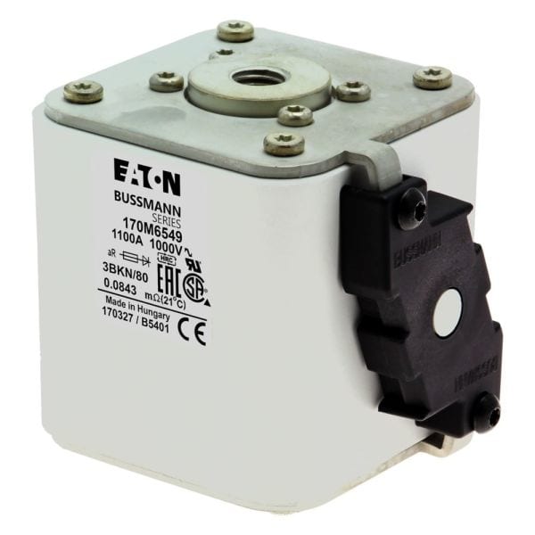EATON - Sicherungseinsatz, superflink, 1100 A, AC 1000 V, 200 kA, size 3, aR, IEC, UL, Kennmelder Typ K