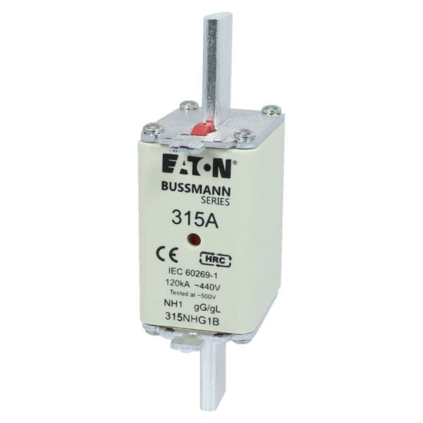 EATON - Sicherungsverbindung, LV, 315 A, AC 440 V, NH1, gL/gG, IEC, Doppelkennmelder, spannungsführende Grifflasche