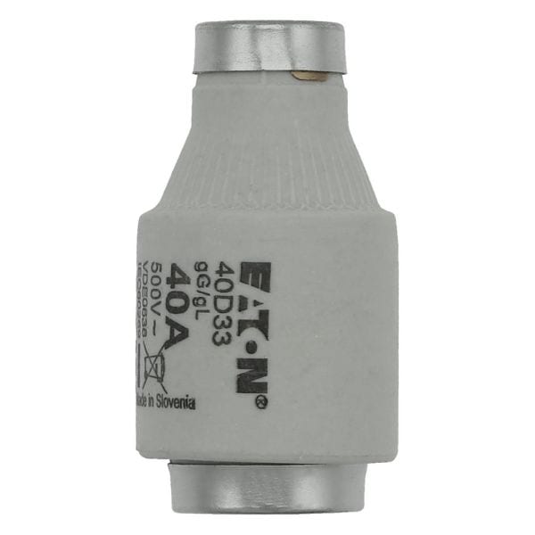 EATON - Sicherungseinsatz, Niederspannung, 40 A, AC 500 V, 50 kA, D3, gL/gG, DIN, IEC, träge