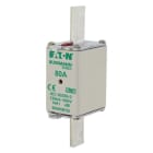 EATON - Sicherungseinsatz, Niederspannung, 80 A, AC 500 V, 120 kA, NH1, aM, IEC, Doppelkennmelder, spannungsführende Grifflasche