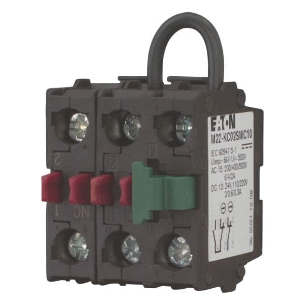 EATON - Selbstüberwachende Kontaktelemente, Schraubklemmen, Bodenbefestigung, 1 S, 2 Ö, 24 V 3 A