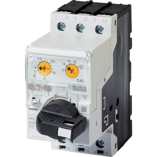 EATON - Motorschutzschalter, Komplettgerät mit abschließbarem Drehknebel AK, elektronisch, 8 - 32 A, mit Überlastauslöser, Schraubklemmen