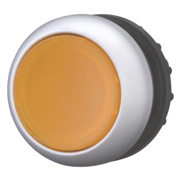 EATON - Leuchtdrucktaste, RMQ-Titan, flach, rastend, orange, unbeschriftet, Frontring Titan