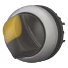 EATON - Leuchtwahltaste, RMQ-Titan, mit Knebelgriff, rastend, 2 Stellungen (V-Stellung), gelb, Frontring Titan