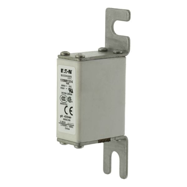 EATON - Sicherungseinsatz, superflink, 50 A, AC 690 V, 200 kA, DIN 000, 21 x 40 x 100 mm, gR, DIN, IEC