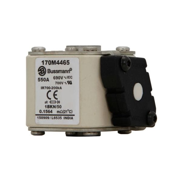 EATON - Sicherungseinsatz, superflink, 550 A, AC 690 V, 200 kA, size 1, aR, IEC, UL, quadratischer Körper mit bündigen Endkontakten