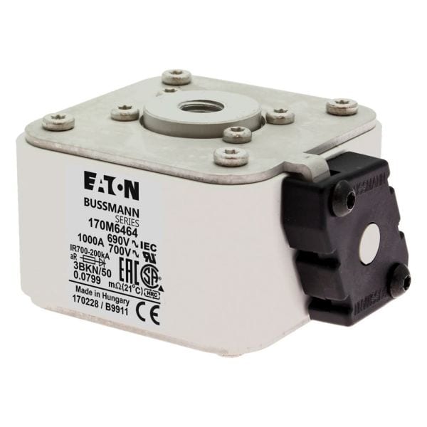 EATON - Sicherungseinsatz, superflink, 1000 A, AC 690 V, 200 kA, size 3, aR, IEC, UL, Kennmelder Typ T
