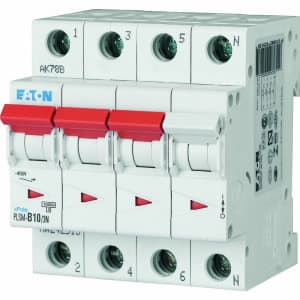 EATON - Leitungsschutzschalter, 10 A, 3p+N, Charakteristik: C, Großverpackung
