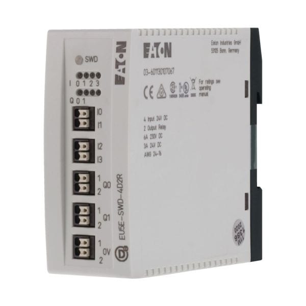 EATON - SWD-Ein-/Ausgabemodul, 24 V DC, 4 digitale Eingänge, 2 digitale Relais-Ausgänge 3 A