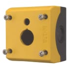 EATON - Aufbaugehäuse, 1 Einbaustelle, Deckel gelb, für Leuchtring