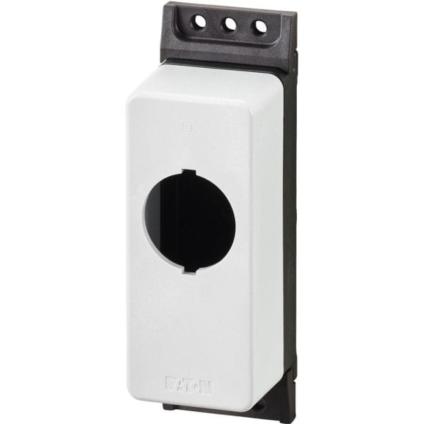 EATON - Aufbaugehäuse leer flach 1 Bohrung Grau für M30