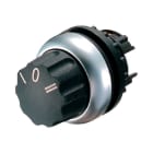 EATON - Wahltaste, RMQ-Titan, mit Drehknopf, rastend, 3 Stellungen, individuell beschriftbar, Frontring Titan